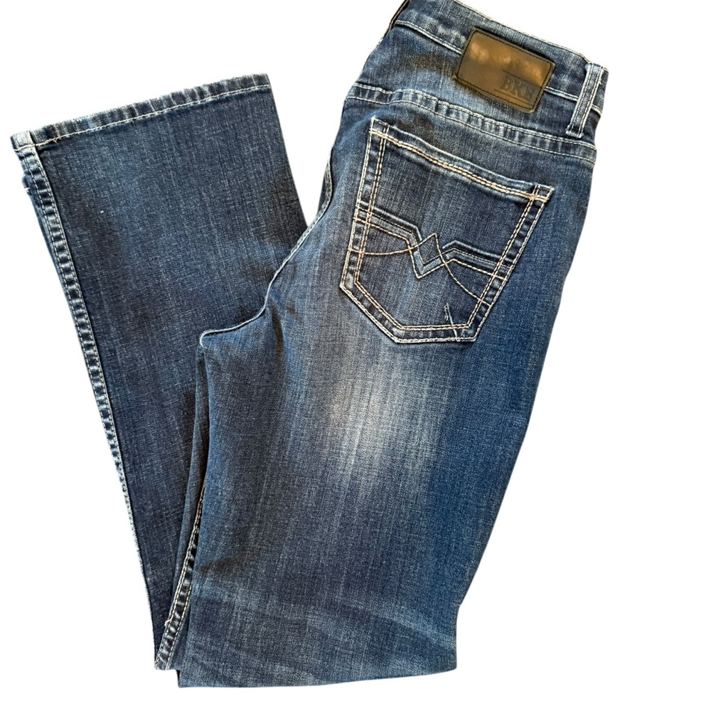Buckle Men's Bootcut Jeans - Blue